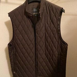 Jos. A. Bank Dark Brown Quilted Vest